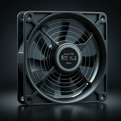 ব্লেড 190mm শক্তি 116W উচ্চ তাপমাত্রা প্রতিরোধের 60°C ইসি অক্ষীয় ফ্যান