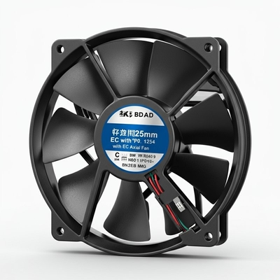 ব্লেড 225mm উচ্চ তাপমাত্রা প্রতিরোধের 60 °C সঙ্গে IP54 ইসি অক্ষীয় ফ্যান